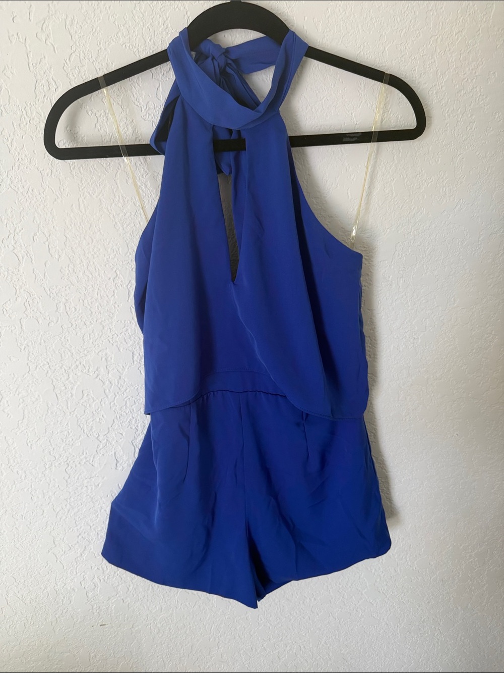 NWT Mustard Seed Cobalt Blue Halter Romper